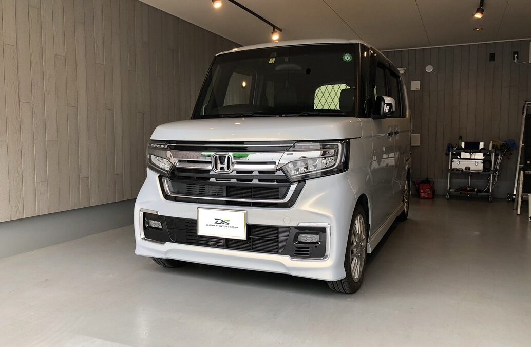 【大和市】ホンダ・N-BOX　フロントガラス飛び石・ヒビ修復