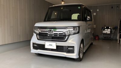 【大和市】ホンダ・N-BOX　フロントガラス飛び石・ヒビ修復