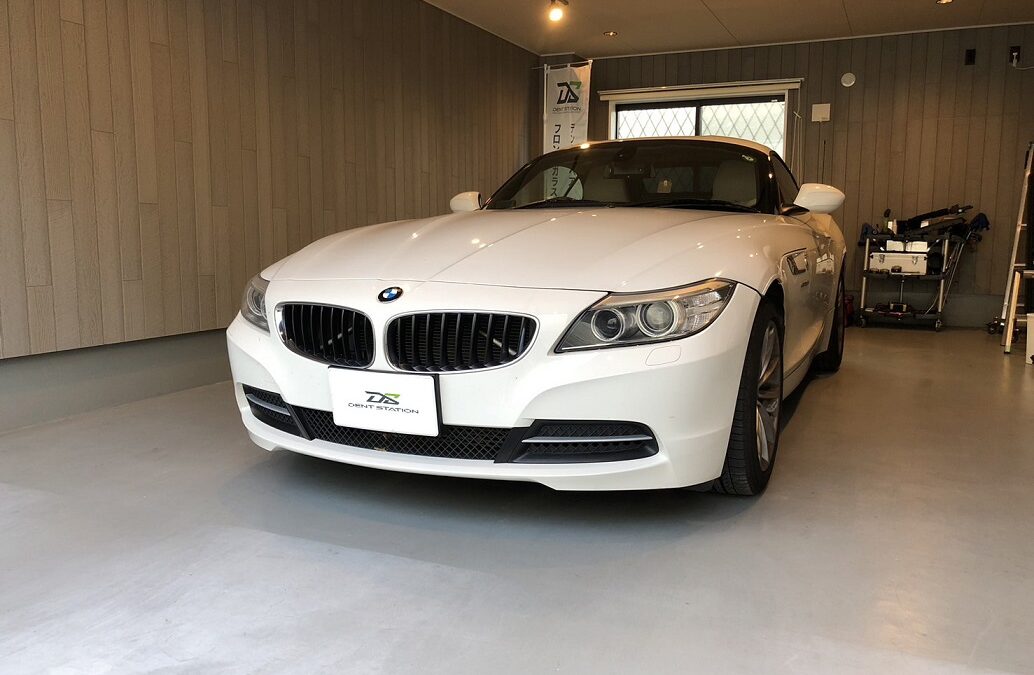 【藤沢市】BMW・Z4　フロントガラス交換せずに飛び石修理