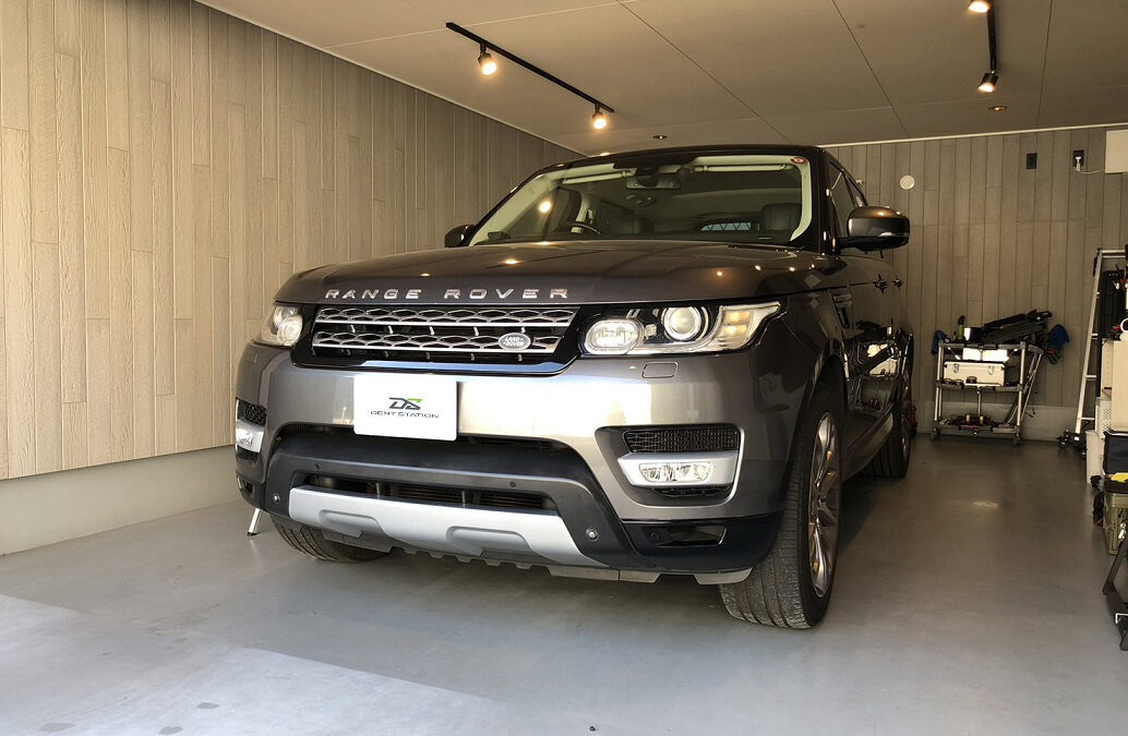 【茅ヶ崎市】ランドローバー・レンジローバースポーツ　フロントガラス飛び石修理（交換回避）