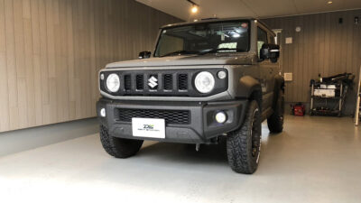 【海老名市】スズキ・ジムニーシエラ　フロントガラス飛び石・ヒビ修理