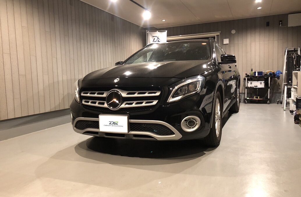 【海老名市】メルセデス・ベンツ CLA　フロントガラス飛び石修理