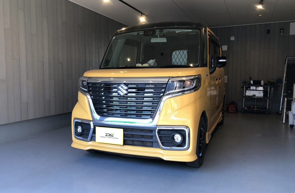 【町田市】スズキ・スペーシア　フロントガラス ヒビ割れ リペア