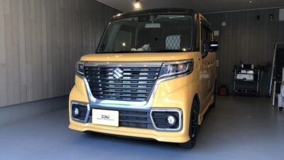 【町田市】スズキ・スペーシア　フロントガラス ヒビ割れ リペア