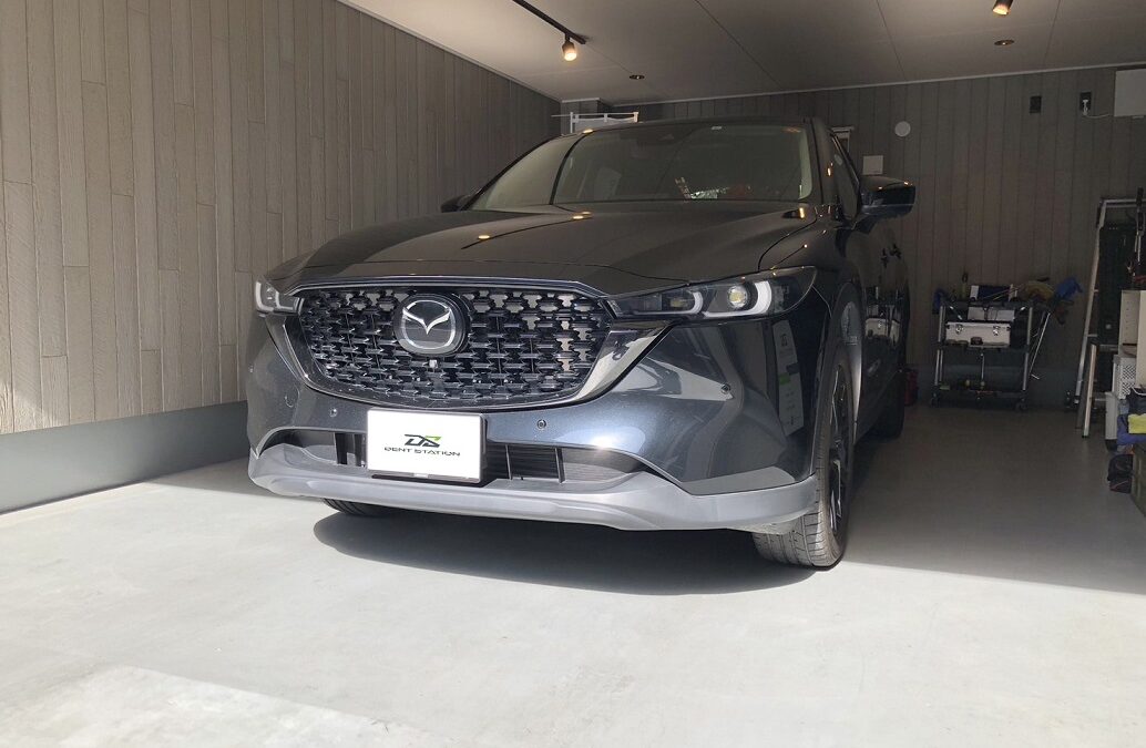 【海老名市】マツダ・CX-5　フロントガラス 飛び石 ヒビ修理